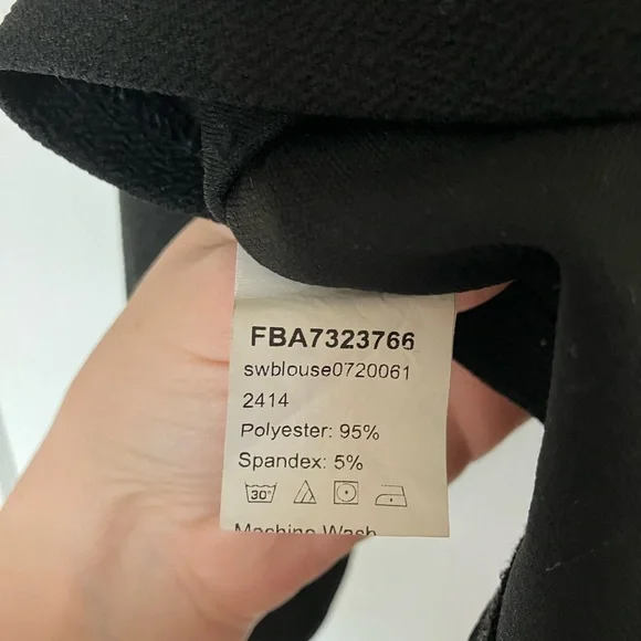 SHEIN Elegant Black Blouse - Picture 5 of 5